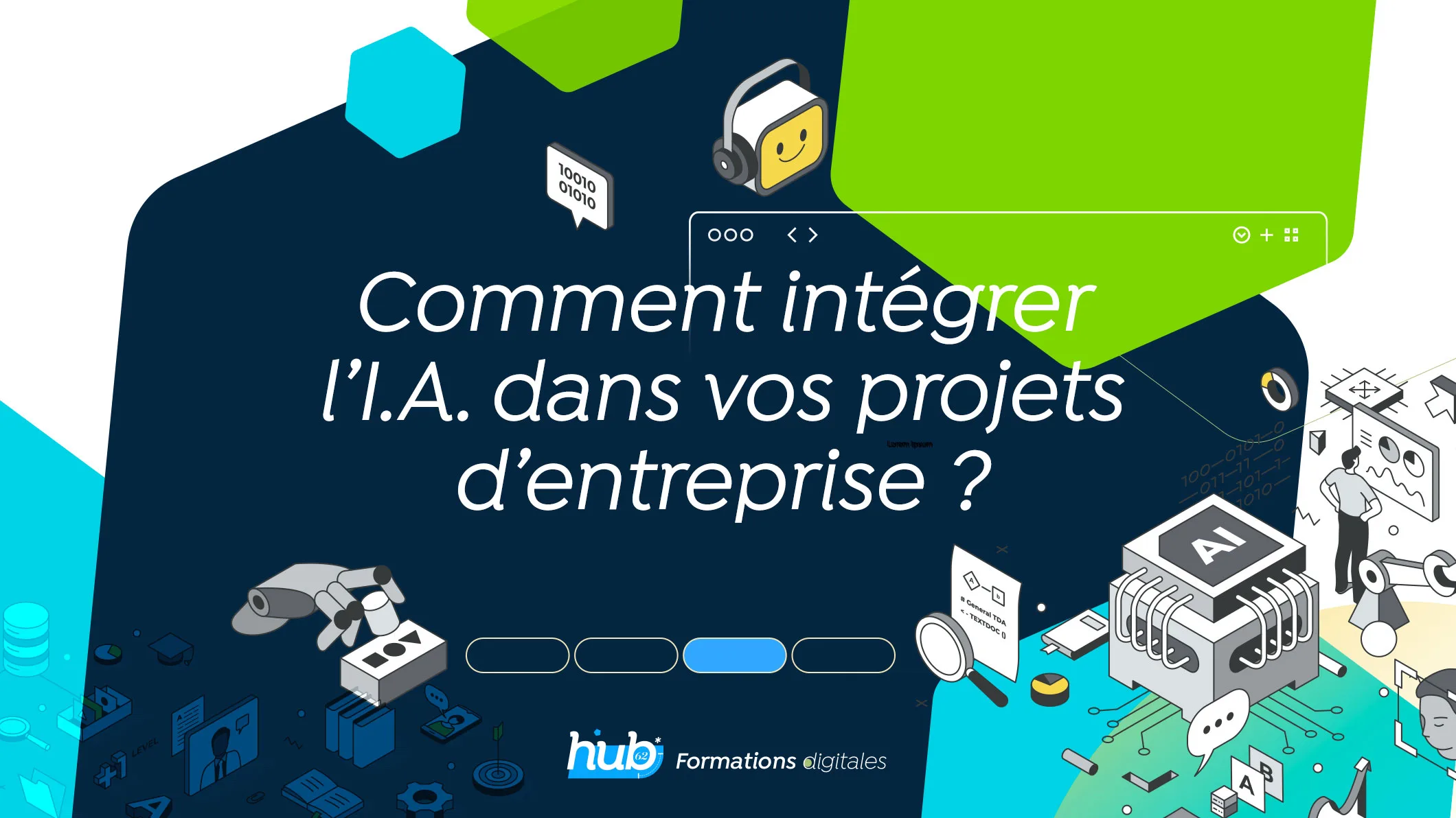 Intégration de l'IA dans projets d'entreprise illustrée